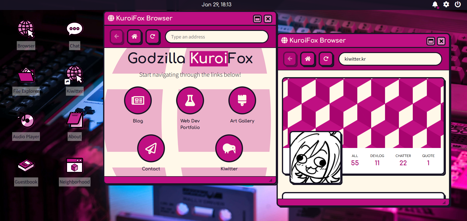 Knoxstation homepage screenshot